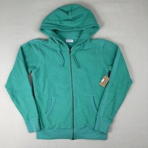 Saturdays NYC Ditch‎ Tape Hoodie Men’s Small Green Full Zip Terry Sweatshirt